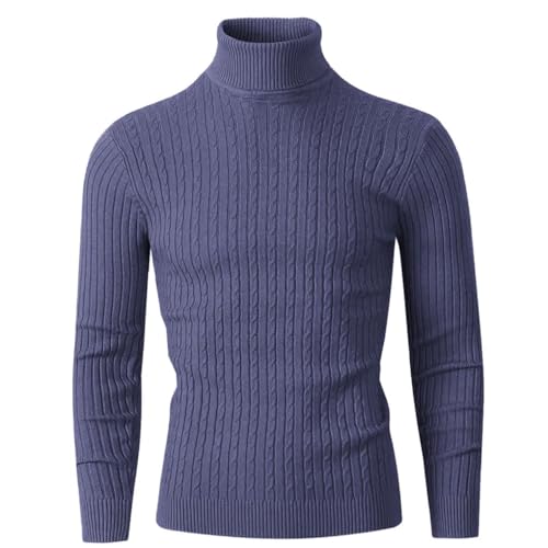 Men's Pullover Sweaters Casual Slim Fit Warm Casual Long Sleeve Knit Sweater3