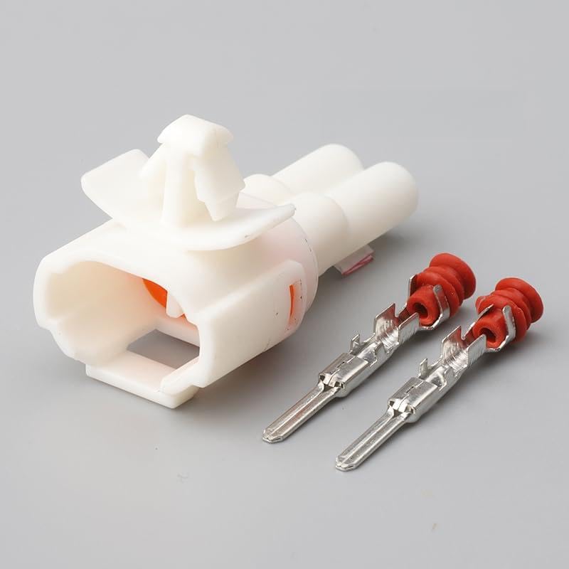 Male and Female 2 pin MT090 Fog lamp automotive waterproof connector with terminals - (Color Name: Male)