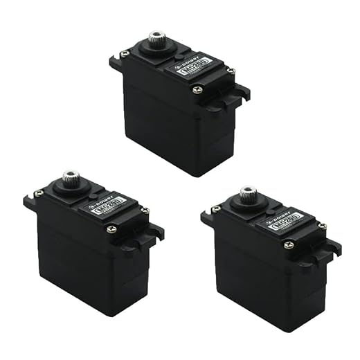 3pcs M0200 3.5kg Torque Metal Gear Servo, 27G/0.12Sec Analog RC Mini Servo, Servo Motor for RC RC Models