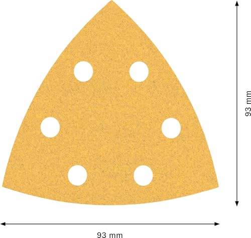 Feuilles abrasives Expert C470 D 93 x 93 mm G 100 pour ponceuses Delta BOSCH 2608900826 - vue 4