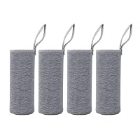 2er Pack Neopren-Flaschenhüllen – Isolierend & Griffig Für 550ml Glasflaschen (schwarz & Marineblau)