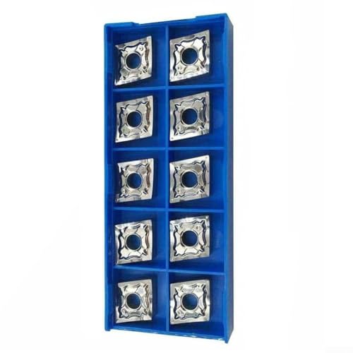 10 inserti in carburo cementato, fresa in carburo indicizzabile, per leghe di alluminio dalla sgrossatura alle operazioni di semilavorazione, tornitura albero motore