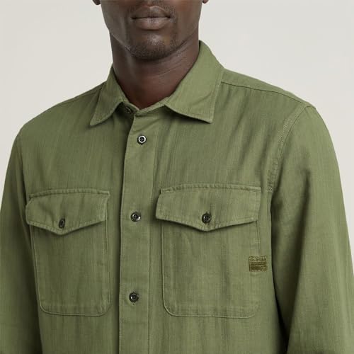 G-STAR RAW Herren Marine Slim Hemd, Grün (sage gd D24963-D454-B811), S – Ansicht 5