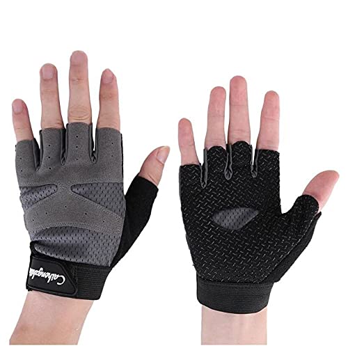 EJDTOP Meia Luvas Ciclismo Dedo para Homens/Mulheres Acolchoado Curto Luvas de Esportes Outdoor Cicl