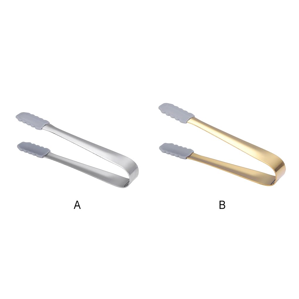 20 Ensemble de Pince de Service Polyvalente en Acier Inoxydable pour Un Service de Cuisine Facile et Pratique, Pince de Cuisine Facile à Nettoyer, Pince à Glace argentée