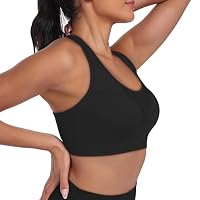 MIRITY Sport BH Damen Fitness Racerback Nahtlos Starker Halt 3er Pack – Ansicht 4