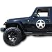 Bubbles Designs 2X Stars Decal Sticker Compatible with Jeep Wrangler Rubicon Jk No:25