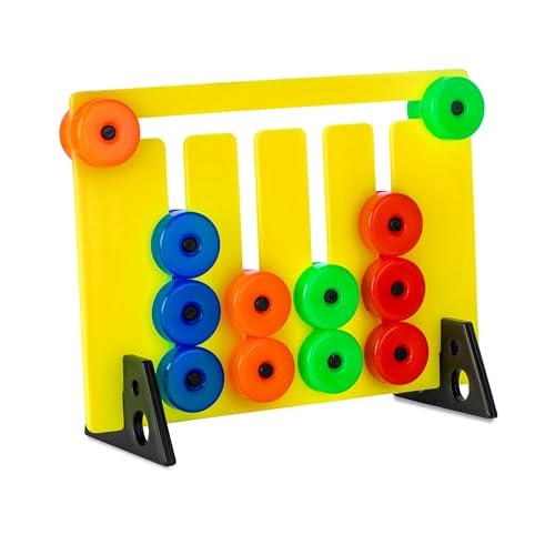 Image of Montessori Colour Matching Board for Kids | Peg & Ring Matching Game for 2-6 Years | Early Learning Educational Toy for Boys & Girls