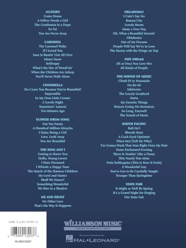 The Rodgers and Hammerstein Collection | Piano Vocal Guitar Songbook with 70 Broadway Hits from 11 Musicals | Classic Musical Sheet Music Book for Singers and Pianists - Image 2