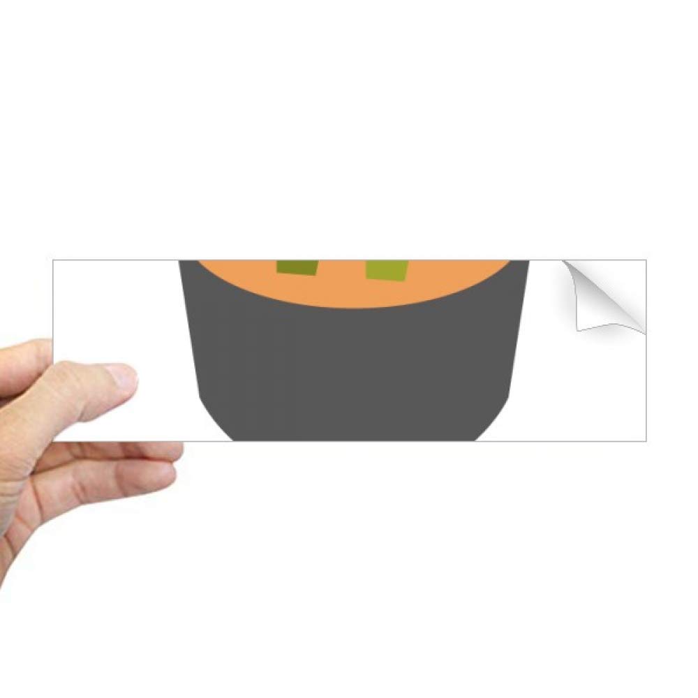 Autocollant rectangulaire soupe Miso pour fenêtre de cuisine