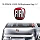 Fiat AMS 32016 Aufkleber 3D Ersatz-Logo für Punto Evo