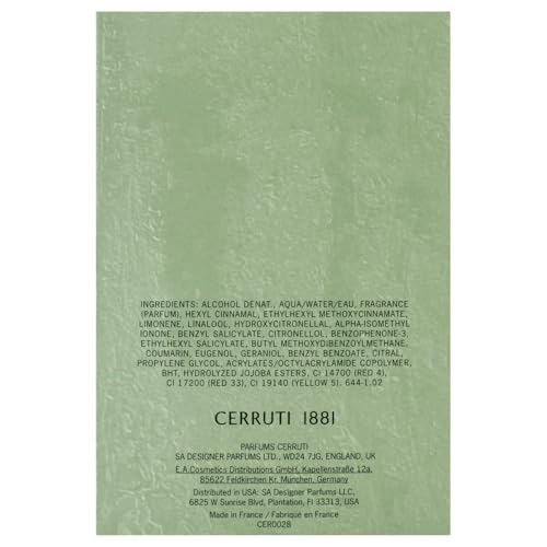 Miniatura 11 de Cerruti 1881 Pour Homme, Eau De Toilette Spray, 100ml