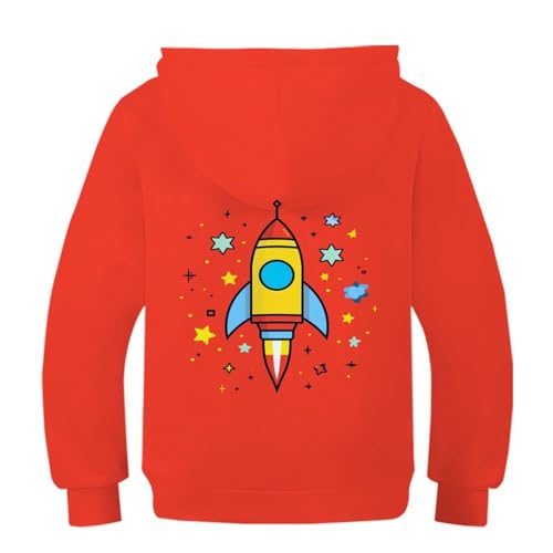 Sweat à capuche vaisseau spatial 3D pull résistant lavable pour enfant 10-12 ans - 2