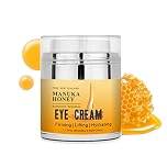 Manuka Honey Eye Cream Anti-aging Eye Cream for Dark Circles and Puffiness Fades Fine Lines Lifting and Firming Anti-wrinkle Under Eye Cream 50ml