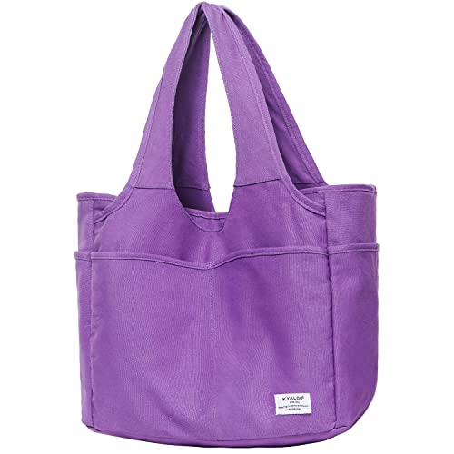 Image of KYALOU Utility Large Tote Bag, Women Casual Shoulder Bags for Work School Gym Beach Travel Shopping Grocery