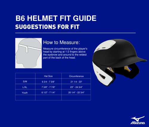 Mizuno B6 Adult Baseball Batting Helmet, Purple-White, Large/X-Large by Mizuno - Image 4