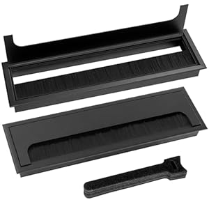 Haochen Kabeldurchführung Pro Tülle Schwarz 2 Stück