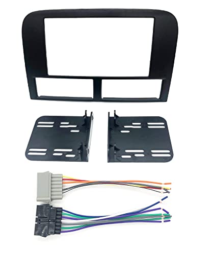 Custom Install Parts Double Din Aftermarket Radio Stereo Navigation Bezel Installation Dash Kit Compatible with Jeep Grand Cherokee 1999-2001
