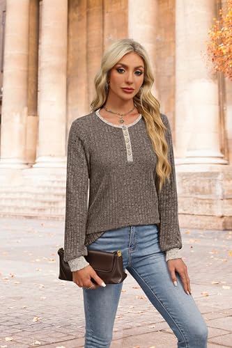 Image of XIEERDUO Sweater for Women Winter Clothing Long Sleeve Shirts Fall Fashion Must Haves Comfiest Airport Outfits Trendy