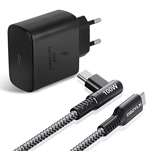 45W Cargador Tipo C Carga Rapida con 2M Cable USB C para Samsung Galaxy S22 Ultra, S22 Plus, S21/ S20/ Note 20 Ultra, S22/ S20 FE, Galaxy Tab S7, S8 PPS Adaptador Corriente Carga Rapida Tipo C-Negro Cover
