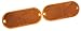 Reese Towpower 73819 Amber Quick Mount Reflector - 2 Pack