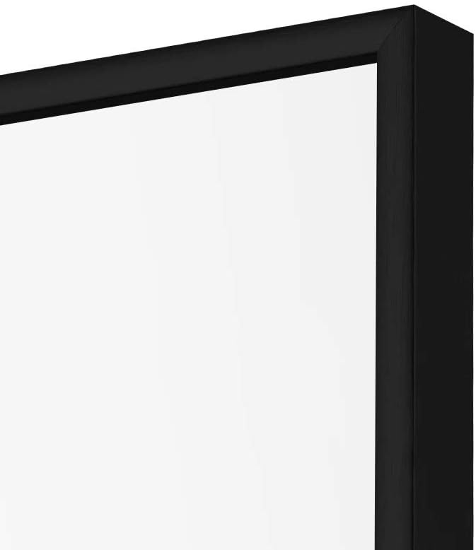 H & A 65"x24" Full Length Floor Mirror, Free Standing Dressing Mirror Bedroom (Black)