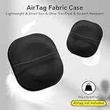 2 Pack for Airtag & Moto Tag Sticker Adhesive Mount, for Airtag Fabric Holder Case with 3M Adhesive Stick on Wallet/TV Remote/Car/Luggage/Bags/Drones, Full Protective Cover for Air Tags, Lightweight - Image 7
