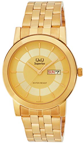 Q&Q Analog Yellow Dial Mens Watch-S356-010NY (B08VX11GZ2) Amazon Price History, Amazon Price Tracker