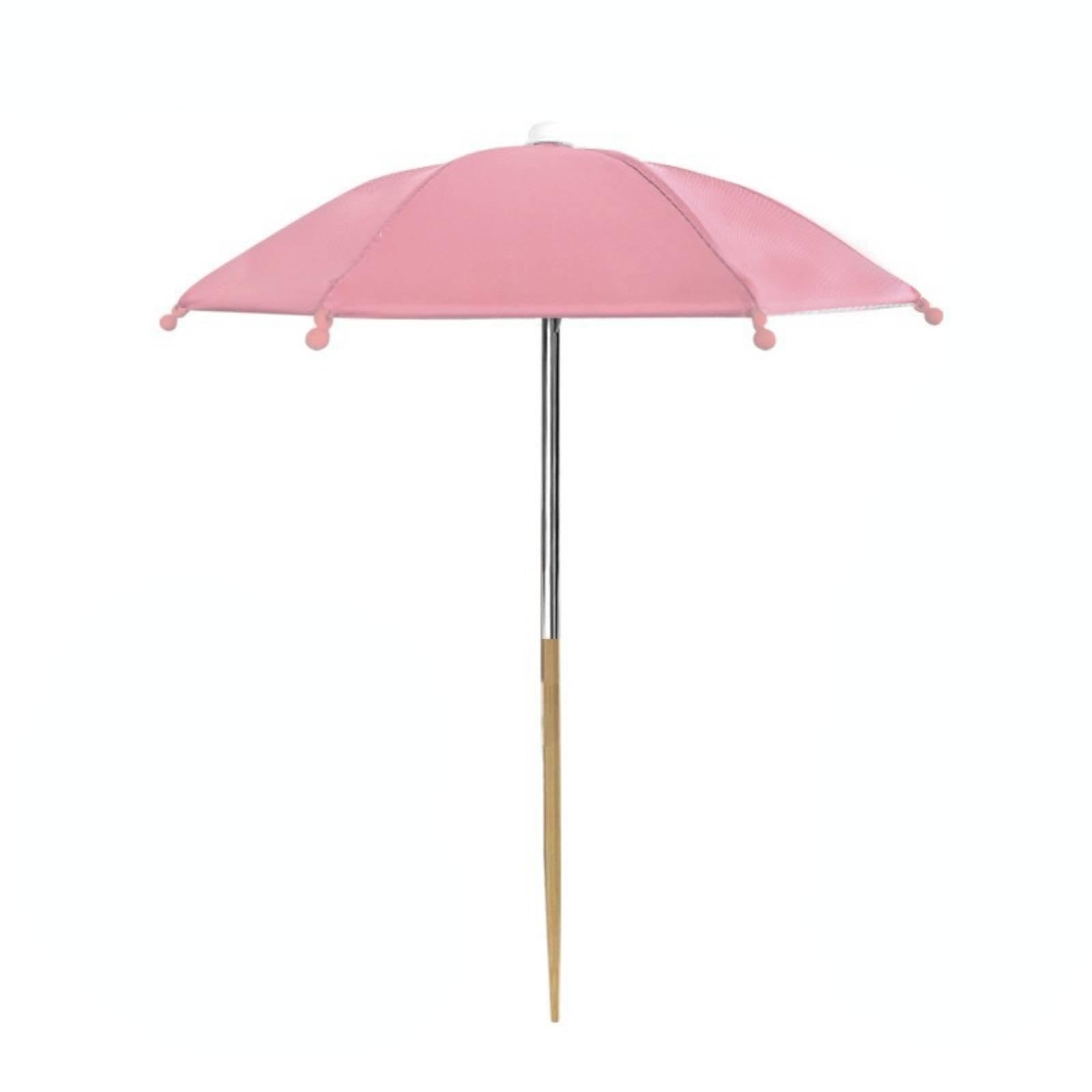 Potted Plant Thickened Textile Flower Pot Parasol Heat Insulation Mini Plant Umbrella for Gardeners, Outdoor, Balcony, Garden Pink Plant Umbrella-image-23