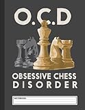 Cute Funny OCD Obsessive Chess Disorder Notebook