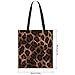 Leopard Print Tote Bag for Women Reusable Handbag Stylish Shopping Grocery Bags Fashionable Everyday Carry Bag