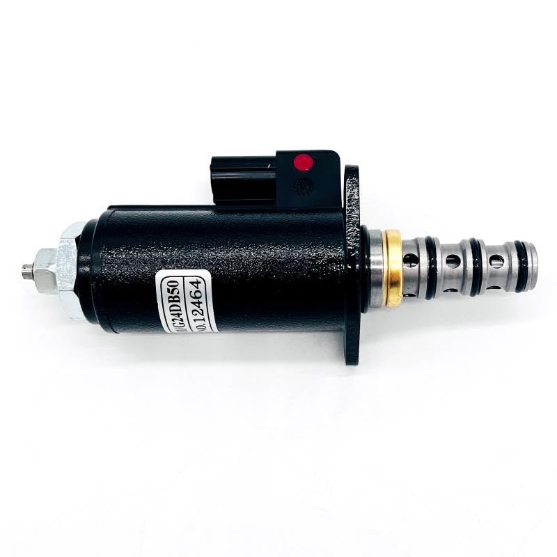UOYETIB 24V Red Solenoid YN35V00050F1 Compatible for Kobelco SK200-8 SK210LC-8 SK250-8 SK260LC-8 SK330-8 SK350LC-8 SK75-8 SK130-8 SK140-8 SK250-8 SK260-8 SK350-8 Sany SY225C SY215C Excavator