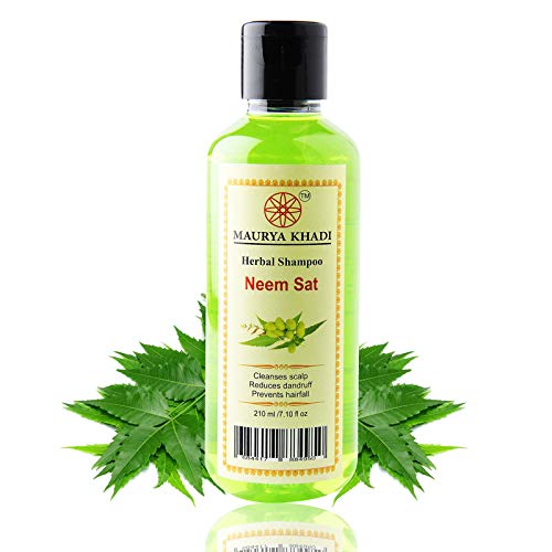 Maurya Khadi Herbal Neem Sat Herbal Shampoo 210ML Pack Of 2 Amazon.in