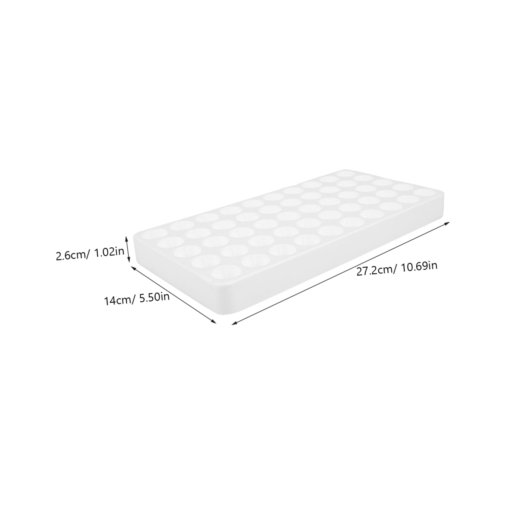 SOLUSTRE 50Holes Foam Test Tube Holder Rack for Sampling Tubes Stand Organizer for Lab Testing and Storage
