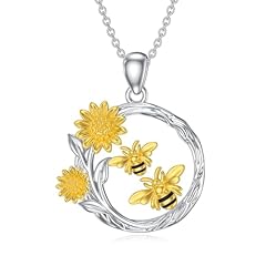 Bee and Sunflower Necklace