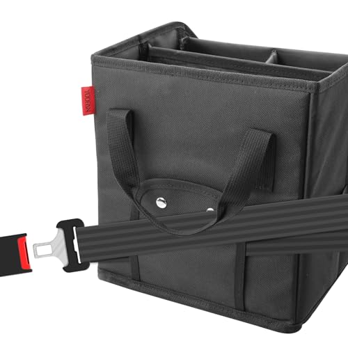 YOOFAN Auto Organizer mit Getränkehalter, für Beifahrersitz, Autositz Organizer Vordersitz und Rücksitz mit 9 Fächern für Reisekinder