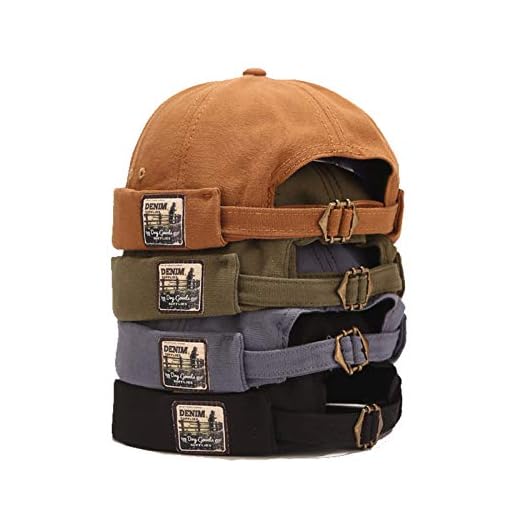 Zegoo Bonnet rétro en Coton pour Homme - Style Marin - - Taille Unique