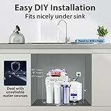 iSpring RCC7AK-UV 7 Stage Under Sink Reverse Osmosis Drinking Water Filtration System with Alkaline Remineralization Filter and UV Sterilizer, 75 GPD - Image 4