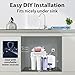 iSpring RCC7AK-UV, NSF Certified, 7-Stage Under Sink Reverse Osmosis Water Filtration System with Alkaline Remineralization and UV Filter, Patented Top-Mounted Faucet Design for Easy Installation