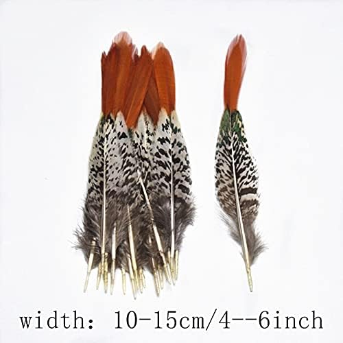 20Pcs Natural Pheasant Feather Crafts DIY Plume Wedding Party Feathers Hair Jewelry Making Carnival Headwear Decorations 5-30cm - 25-30cm to 10-12inch - Zamihalaa