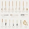 CAROTE 22pcs Silicone Cooking Utensils Set, 446°F Heat Resistant Kitchen Utensils Gadgets Set, Spatula, Turner, Whisk, Tongs #1