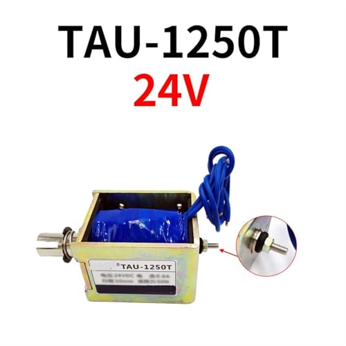 Solénoïde linéaire TAU-1250T 24V aimant électrique Push & Pull 50N