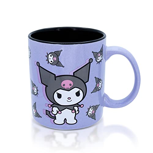 Toynk Sanrio Hello kitty and friends Kuromi Purple Ceramic Mug - Image 2