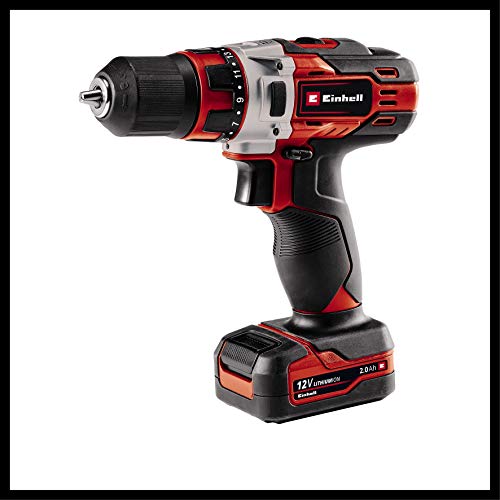 Einhell Akku-Bohrschrauber TE-CD 12/1 Li (2x2,0Ah) (Li-Ion, 12 V, 2-Gang-Getriebe, Drehzahl-Elektronik, LED-Beleuchtung… – Bild 8