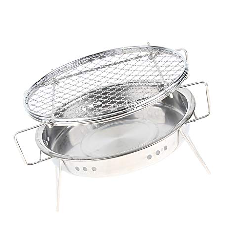 YIJU Churrasqueira Portátil Dobrável para Acampamento Grelhador a Carvão Ferramenta de Fogão de Emer