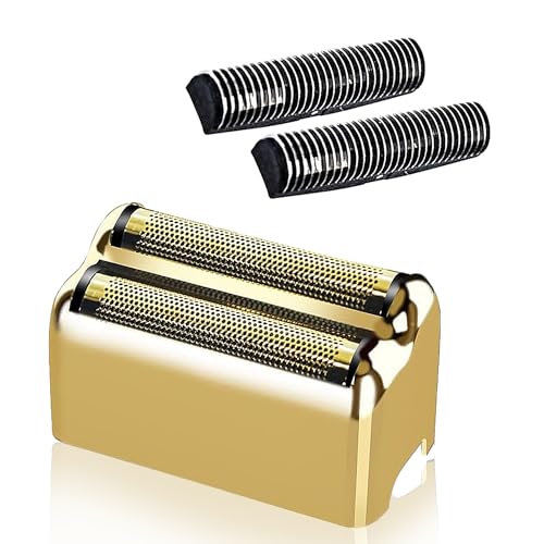1 Pack Professional Replacement Foil and Cutters for BaBylissPRO Barberology Double Foil Shaver Compatible with BaBylissPRO Barberology FXFS2 ShaverGold