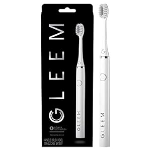 Gleem Battery Power Electric Toothbrush with Travel Case, Soft Bristles, White