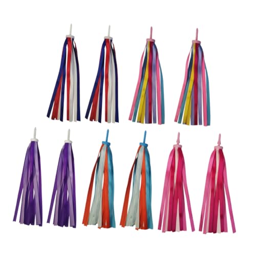 Outanaya 5Par Serpentinas de Manillar de Bicicleta de Accesorios Coloridos Decorar Bicicletas y Scooters Colores