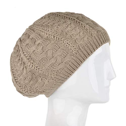 Image of Nollia Soft Knit Solid Color Beanie, Chic, and Lightweight Crochet Knitted Style Beanie Hat for Women, One Size Slouchy Hat