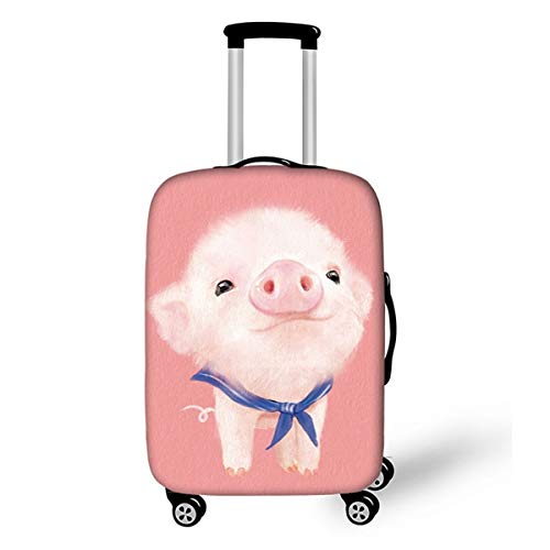 Kofferhülle Elastisch Gepäck Kofferhülle 22-24 Zoll Kofferschutzhülle Polyester Gepäck Cover Reisekoffer Hülle Kofferschutz Luggage Cover Panda Schwein Hase Muster Gepäckabdeckung mit Reißverschluss Cover